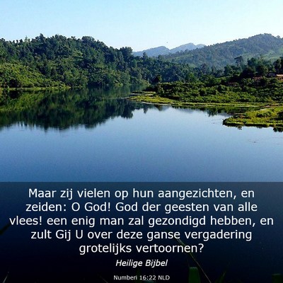 Picture 03 - Numberi 16:22 NLD - Maar zij vielen op hun aangezichten, en zeiden: O - Bible Verse Picture