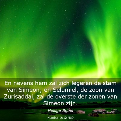Picture 03 - Numberi 2:12 NLD - En nevens hem zal zich legeren de stam van - Bible Verse Picture