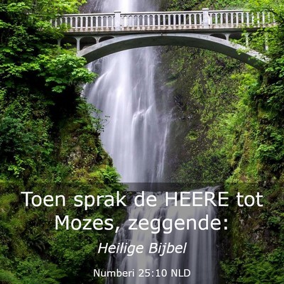 Picture 03 - Numberi 25:10 NLD - Toen sprak de HEERE tot Mozes, - Bible Verse Picture