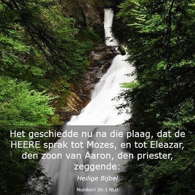 Picture 03 - Numberi 26:1 NLD - Het geschiedde nu na die plaag, dat de HEERE - Bible Verse Picture