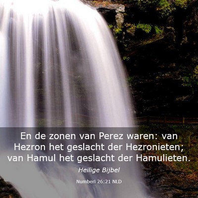 Picture 03 - Numberi 26:21 NLD - En de zonen van Perez waren: van Hezron het - Bible Verse Picture