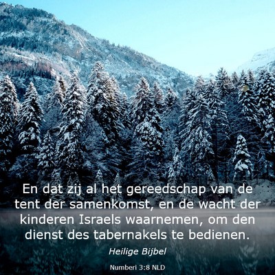 Picture 03 - Numberi 3:8 NLD - En dat zij al het gereedschap van de tent der - Bible Verse Picture