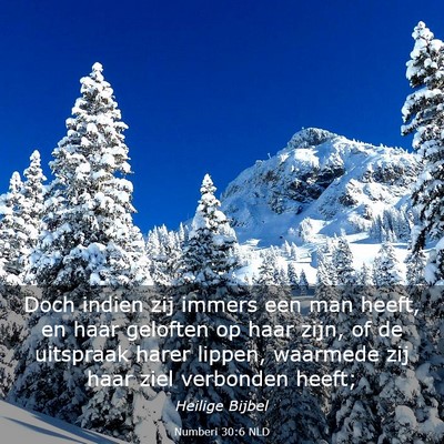 Picture 03 - Numberi 30:6 NLD - Doch indien zij immers een man heeft, en haar - Bible Verse Picture