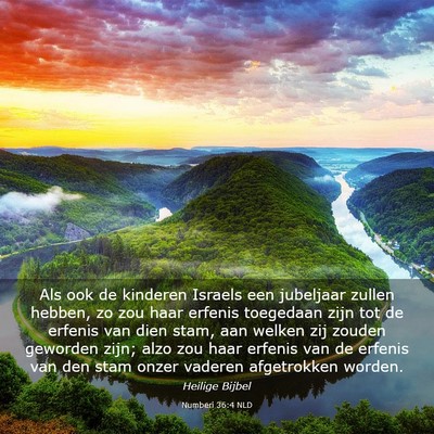 Picture 03 - Numberi 36:4 NLD - Als ook de kinderen Israels een jubeljaar zullen - Bible Verse Picture