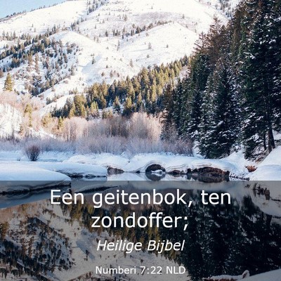 Picture 03 - Numberi 7:22 NLD - Een geitenbok, ten - Bible Verse Picture