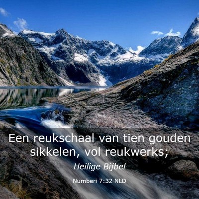 Picture 03 - Numberi 7:32 NLD - Een reukschaal van tien gouden sikkelen, vol - Bible Verse Picture