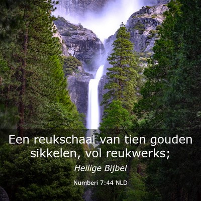 Picture 03 - Numberi 7:44 NLD - Een reukschaal van tien gouden sikkelen, vol - Bible Verse Picture