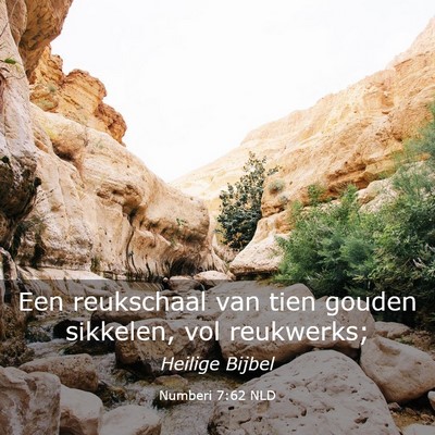 Picture 03 - Numberi 7:62 NLD - Een reukschaal van tien gouden sikkelen, vol - Bible Verse Picture