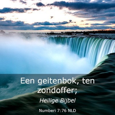 Picture 03 - Numberi 7:76 NLD - Een geitenbok, ten - Bible Verse Picture