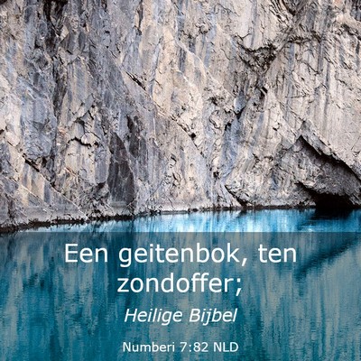 Picture 03 - Numberi 7:82 NLD - Een geitenbok, ten - Bible Verse Picture