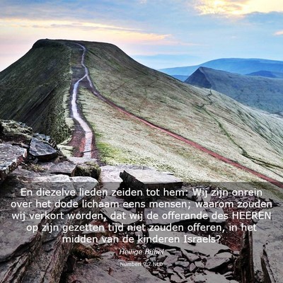 Picture 03 - Numberi 9:7 NLD - En diezelve lieden zeiden tot hem: Wij zijn - Bible Verse Picture
