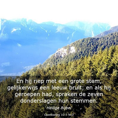 Picture 03 - Openbaring 10:3 NLD - En hij riep met een grote stem, gelijkerwijs een - Bible Verse Picture