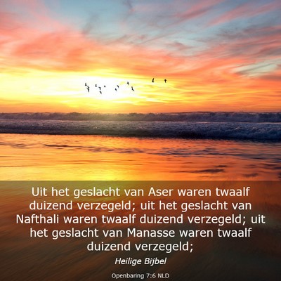Picture 03 - Openbaring 7:6 NLD - Uit het geslacht van Aser waren twaalf duizend - Bible Verse Picture