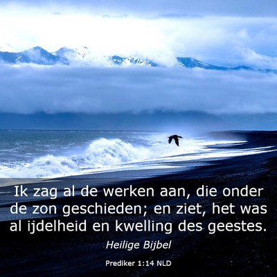 Picture 03 - Prediker 1:14 NLD - Ik zag al de werken aan, die onder de zon - Bible Verse Picture
