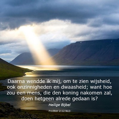 Picture 03 - Prediker 2:12 NLD - Daarna wendde ik mij, om te zien wijsheid, ook - Bible Verse Picture