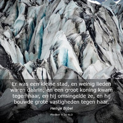 Picture 03 - Prediker 9:14 NLD - Er was een kleine stad, en weinig lieden waren - Bible Verse Picture