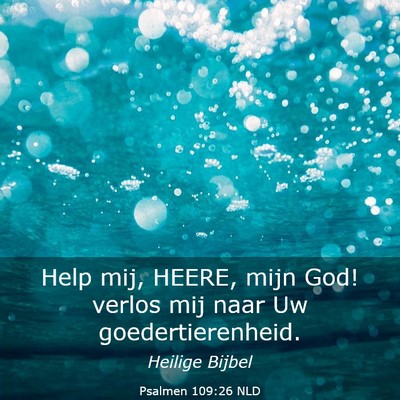 Picture 03 - Psalmen 109:26 NLD - Help mij, HEERE, mijn God! verlos mij naar Uw - Bible Verse Picture