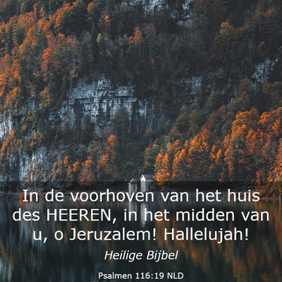 Picture 03 - Psalmen 116:19 NLD - In de voorhoven van het huis des HEEREN, in het - Bible Verse Picture