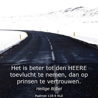 Picture 03 - Psalmen 118:9 NLD - Het is beter tot den HEERE toevlucht te nemen, - Bible Verse Picture