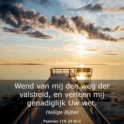 Picture 03 - Psalmen 119:29 NLD - Wend van mij den weg der valsheid, en verleen mij - Bible Verse Picture