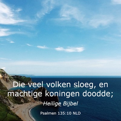 Picture 03 - Psalmen 135:10 NLD - Die veel volken sloeg, en machtige koningen - Bible Verse Picture