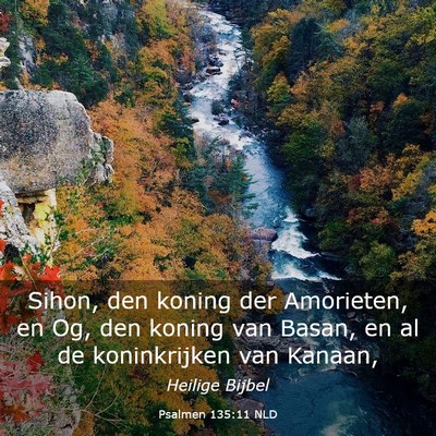 Picture 03 - Psalmen 135:11 NLD - Sihon, den koning der Amorieten, en Og, den - Bible Verse Picture