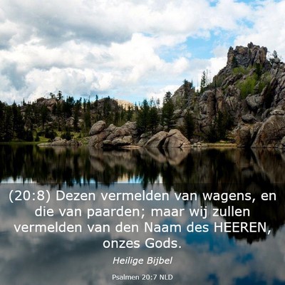 Picture 03 - Psalmen 20:7 NLD - (20:8) Dezen vermelden van wagens, en die van - Bible Verse Picture