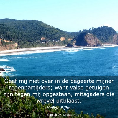 Picture 03 - Psalmen 27:12 NLD - Geef mij niet over in de begeerte mijner - Bible Verse Picture