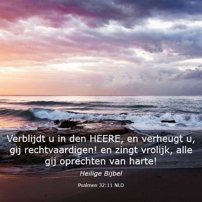 Picture 03 - Psalmen 32:11 NLD - Verblijdt u in den HEERE, en verheugt u, gij - Bible Verse Picture