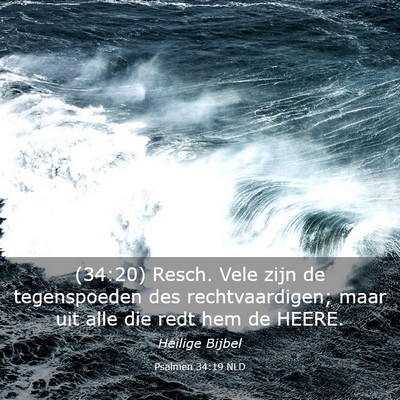 Picture 03 - Psalmen 34:19 NLD - (34:20) Resch. Vele zijn de tegenspoeden des - Bible Verse Picture