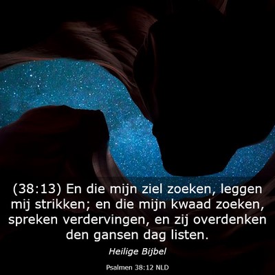 Picture 03 - Psalmen 38:12 NLD - (38:13) En die mijn ziel zoeken, leggen mij - Bible Verse Picture