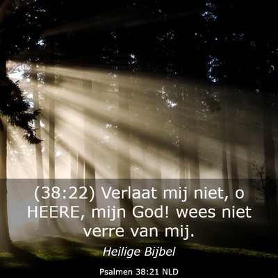 Picture 03 - Psalmen 38:21 NLD - (38:22) Verlaat mij niet, o HEERE, mijn God! wees - Bible Verse Picture
