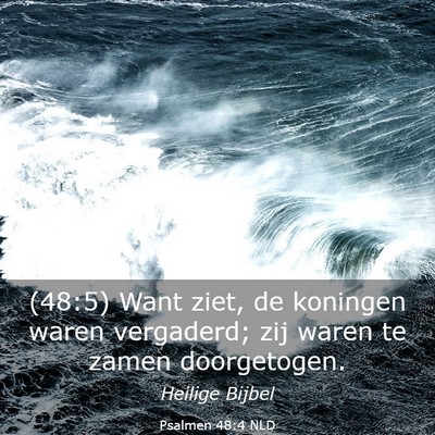 Picture 03 - Psalmen 48:4 NLD - (48:5) Want ziet, de koningen waren vergaderd; - Bible Verse Picture