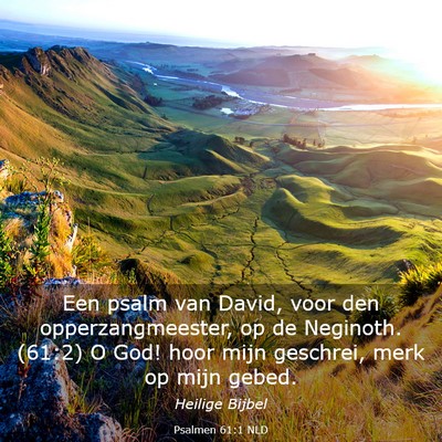 Picture 03 - Psalmen 61:1 NLD - Een psalm van David, voor den opperzangmeester, - Bible Verse Picture