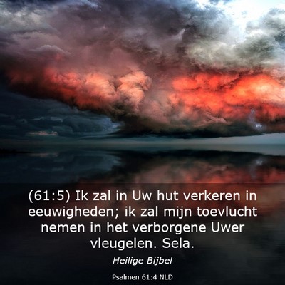 Picture 03 - Psalmen 61:4 NLD - (61:5) Ik zal in Uw hut verkeren in eeuwigheden; - Bible Verse Picture