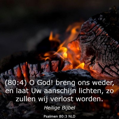 Picture 03 - Psalmen 80:3 NLD - (80:4) O God! breng ons weder, en laat Uw - Bible Verse Picture