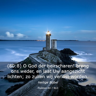 Picture 03 - Psalmen 80:7 NLD - (80:8) O God der heirscharen! breng ons weder, en - Bible Verse Picture