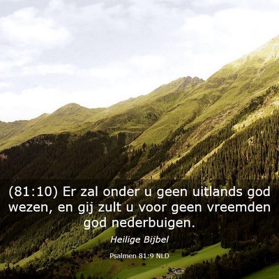 Picture 03 - Psalmen 81:9 NLD - (81:10) Er zal onder u geen uitlands god wezen, - Bible Verse Picture