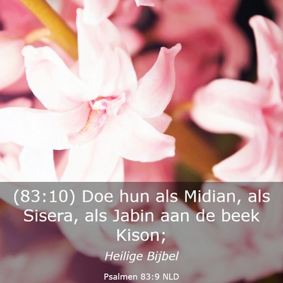Picture 03 - Psalmen 83:9 NLD - (83:10) Doe hun als Midian, als Sisera, als Jabin - Bible Verse Picture