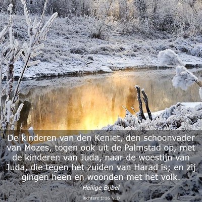 Picture 03 - Richtere 1:16 NLD - De kinderen van den Keniet, den schoonvader van - Bible Verse Picture