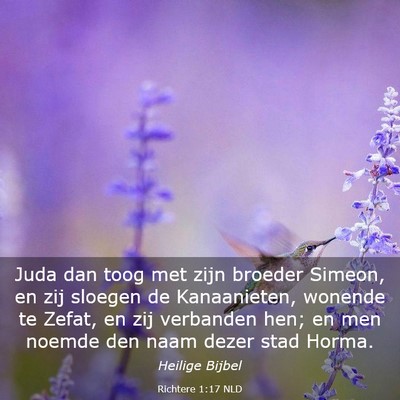 Picture 03 - Richtere 1:17 NLD - Juda dan toog met zijn broeder Simeon, en zij - Bible Verse Picture