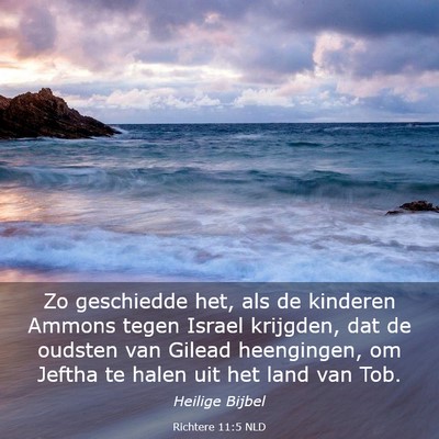 Picture 03 - Richtere 11:5 NLD - Zo geschiedde het, als de kinderen Ammons tegen - Bible Verse Picture