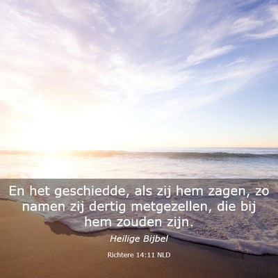 Picture 03 - Richtere 14:11 NLD - En het geschiedde, als zij hem zagen, zo namen - Bible Verse Picture