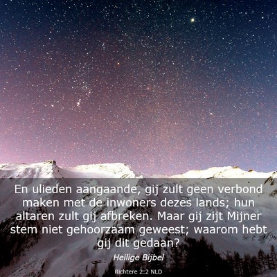 Picture 03 - Richtere 2:2 NLD - En ulieden aangaande, gij zult geen verbond maken - Bible Verse Picture
