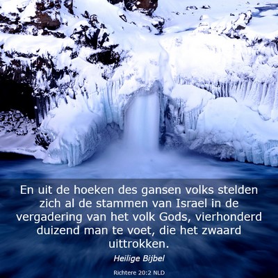 Picture 03 - Richtere 20:2 NLD - En uit de hoeken des gansen volks stelden zich al - Bible Verse Picture