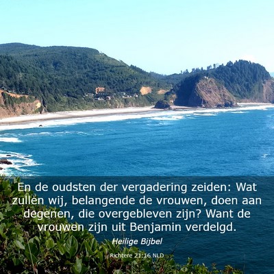 Picture 03 - Richtere 21:16 NLD - En de oudsten der vergadering zeiden: Wat zullen - Bible Verse Picture