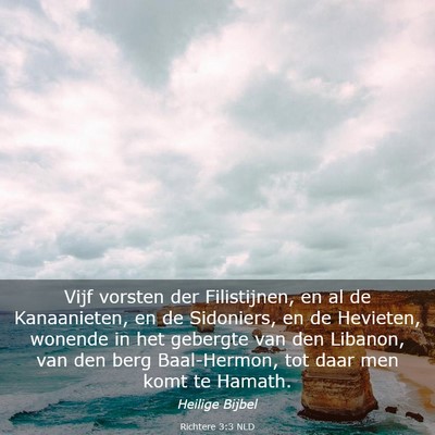 Picture 03 - Richtere 3:3 NLD - Vijf vorsten der Filistijnen, en al de - Bible Verse Picture