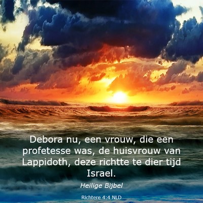 Picture 03 - Richtere 4:4 NLD - Debora nu, een vrouw, die een profetesse was, de - Bible Verse Picture