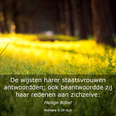 Picture 03 - Richtere 5:29 NLD - De wijsten harer staatsvrouwen antwoordden; ook - Bible Verse Picture