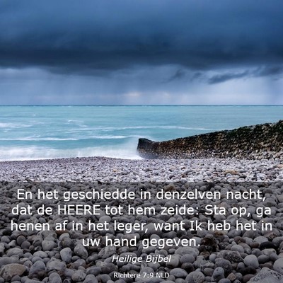 Picture 03 - Richtere 7:9 NLD - En het geschiedde in denzelven nacht, dat de - Bible Verse Picture